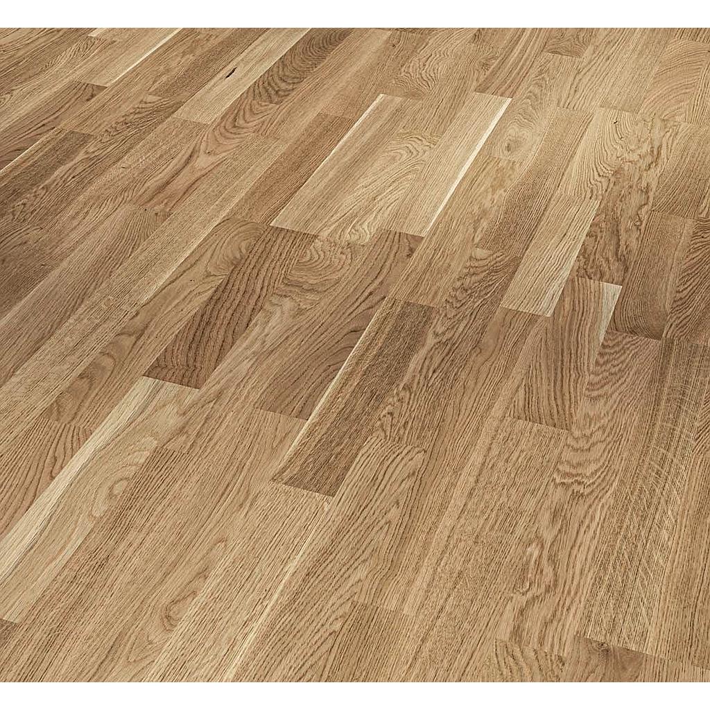 Parquet 3plis 3060 Living- chêne vernis mat CUIR 3-frises - 1080x185x13/3.6 mm - 1.998m2/cart.- 47.952m2/pal - 8kg/m2