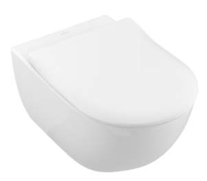 Cuvette murale SUBA UP Rimless 370x560 mm Combi-Pack, se compose de: cuvette murale SUBA 5614 R0 et siège de WC Slim abaiss. automatique SUBA, y compris fixation, standard, blanc