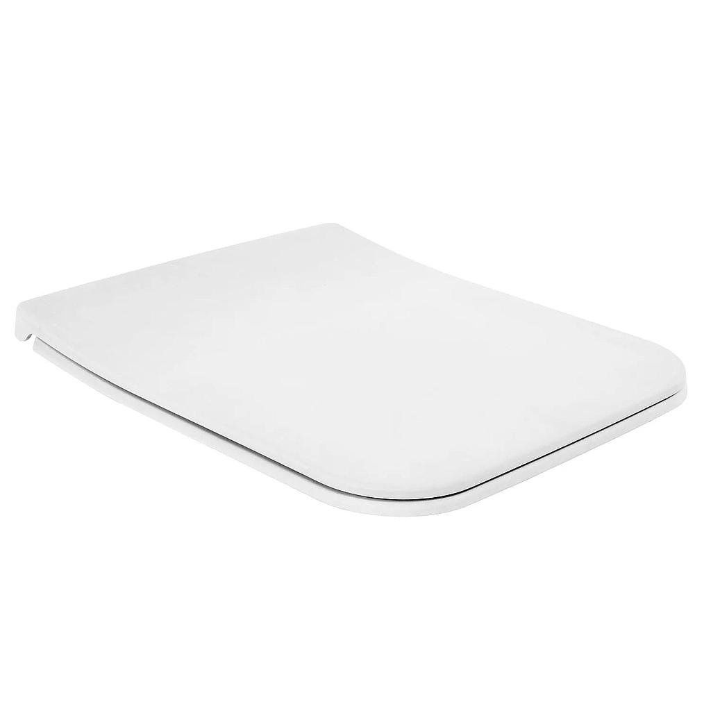 Siège de WC VENTI Slimseat (à recouvrement), avec couvercle quick-release, softclosing, charnières acier inoxydable, blanc
