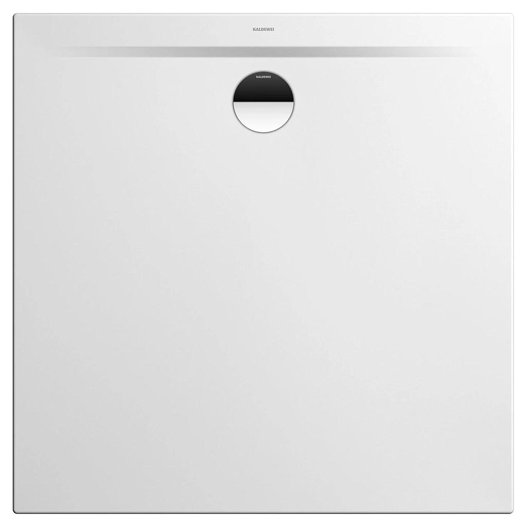 Receveur de douche 90 x 90 x 2,0 cm, SUPERPLAN ZERO, acier isolation phonique trou d'écoulement D 90 mm, standard, blanc