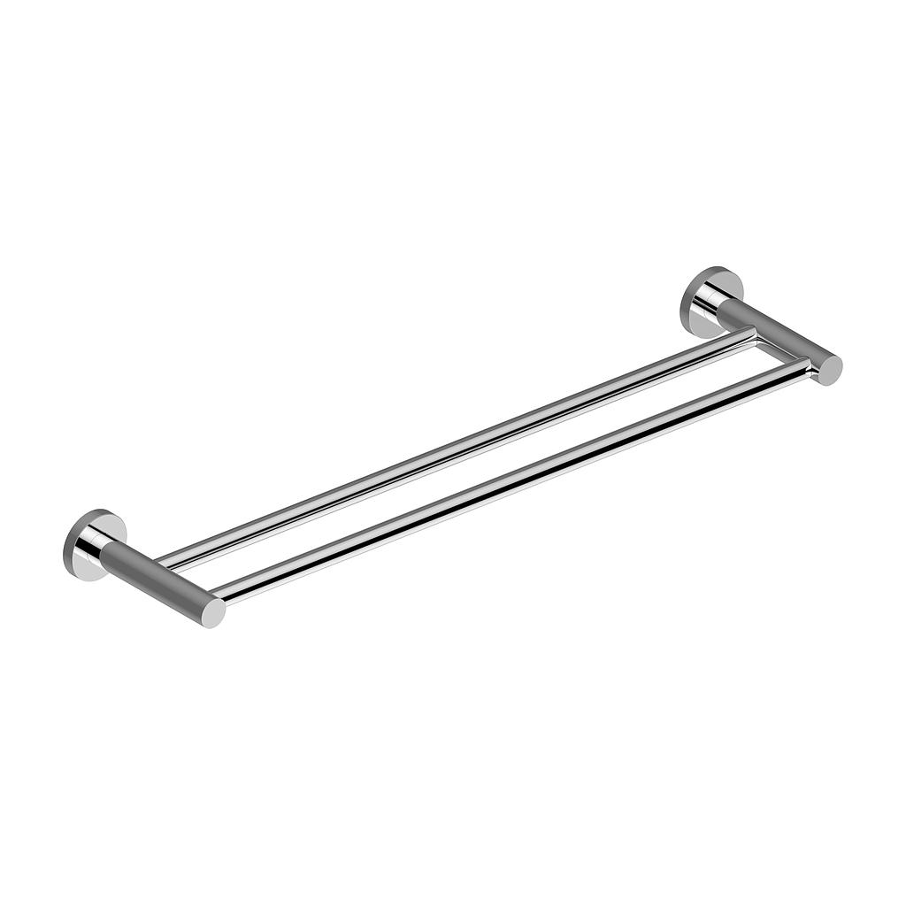 Barre à linge double 60 cm LUINO chromé