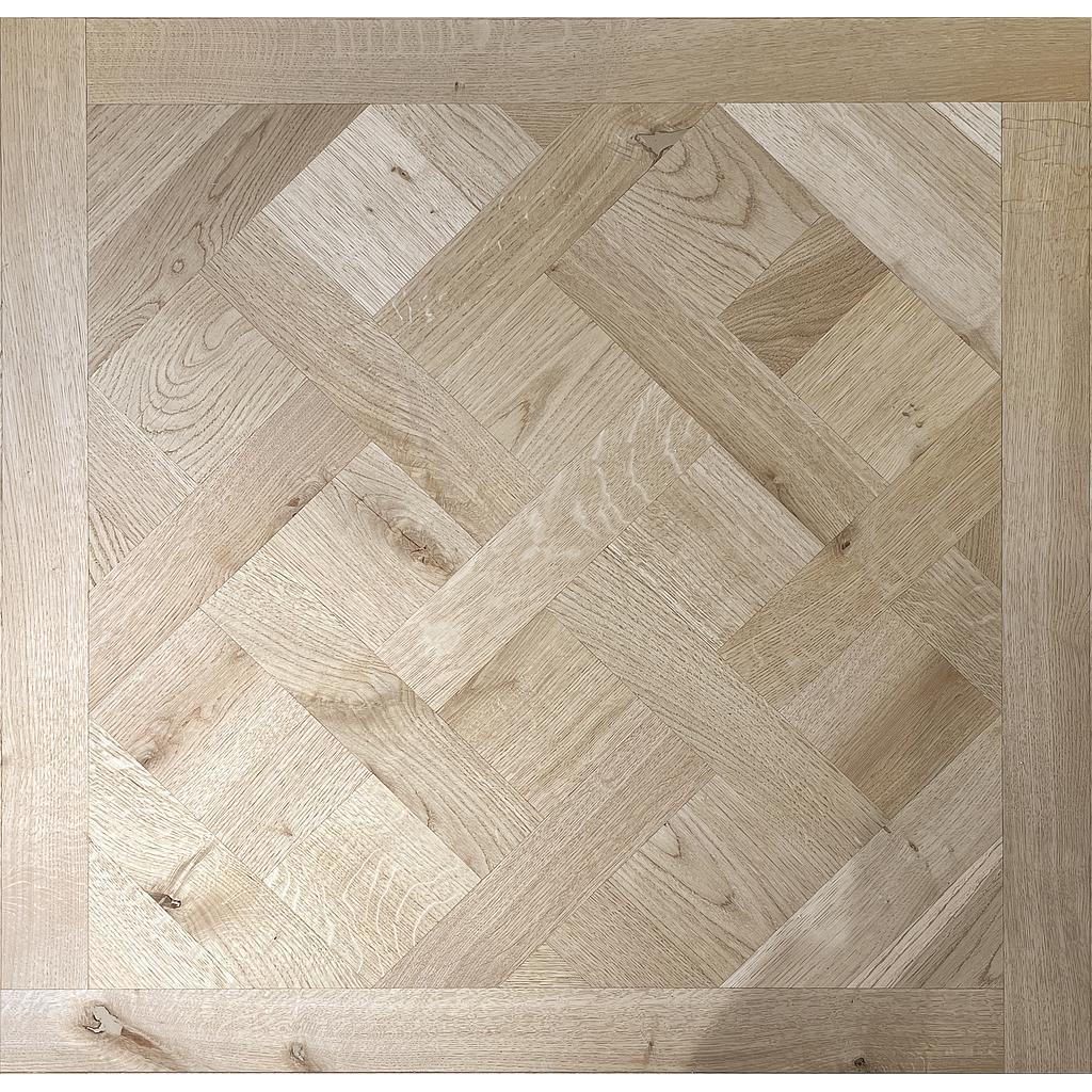 Panneau 2 plis Versailles - Chêne BRUT Rustique - Dim. 975 x 975 x 15 mm