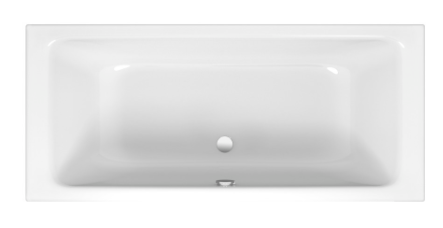 Baignoire Amena 180 x 80 x 42 cm, acier isolation phonique, standard, blanc