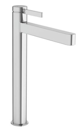 Mélangeur de lavabo FINORIS 260, S 208 cm, goulot fixe avec vidage Push-Open, Chromé