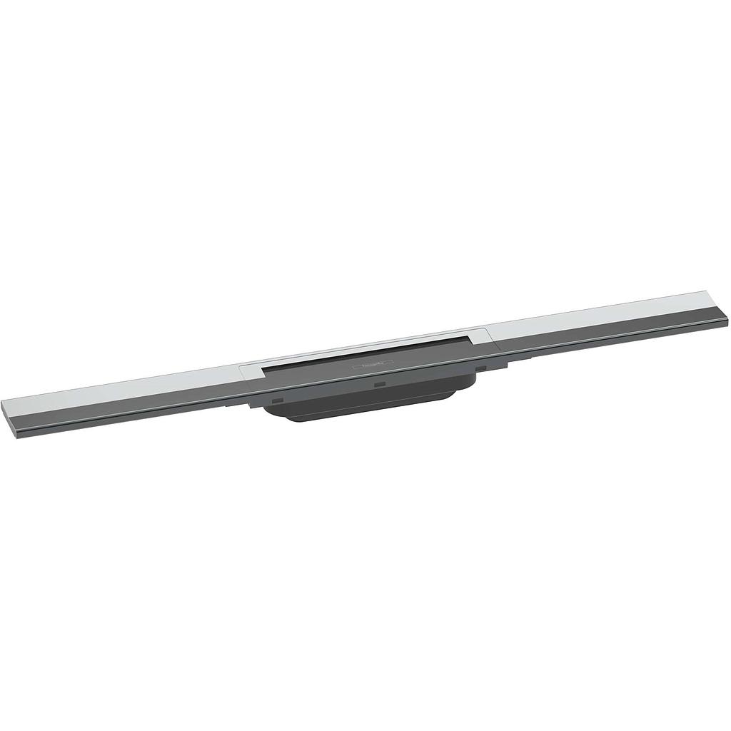 [1620C1876] Rigole de douche RAINDRAIN FLEX 90 cm, recouvrement design insert amovible raccourcissable pour montage libre, sans corps à encastrer 01000180/01001180/01002180, chromé