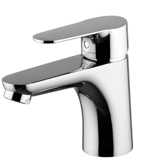 Mélangeur de lavabo SOFT S101 mm, avec vidage et bonde, eau froide position centrale, classe de bruit 1, chromé