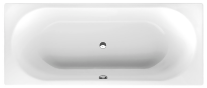 Baignoire Duett 170 x 70 x 42 cm, acier isolation phonique, standard, blanc