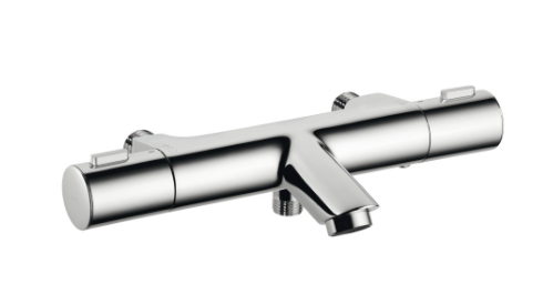Mélangeur de bain KWC THERM FIT, E 153 mm, nu SmartControl, classe énergétique D, groupe acoustique I, chromeline