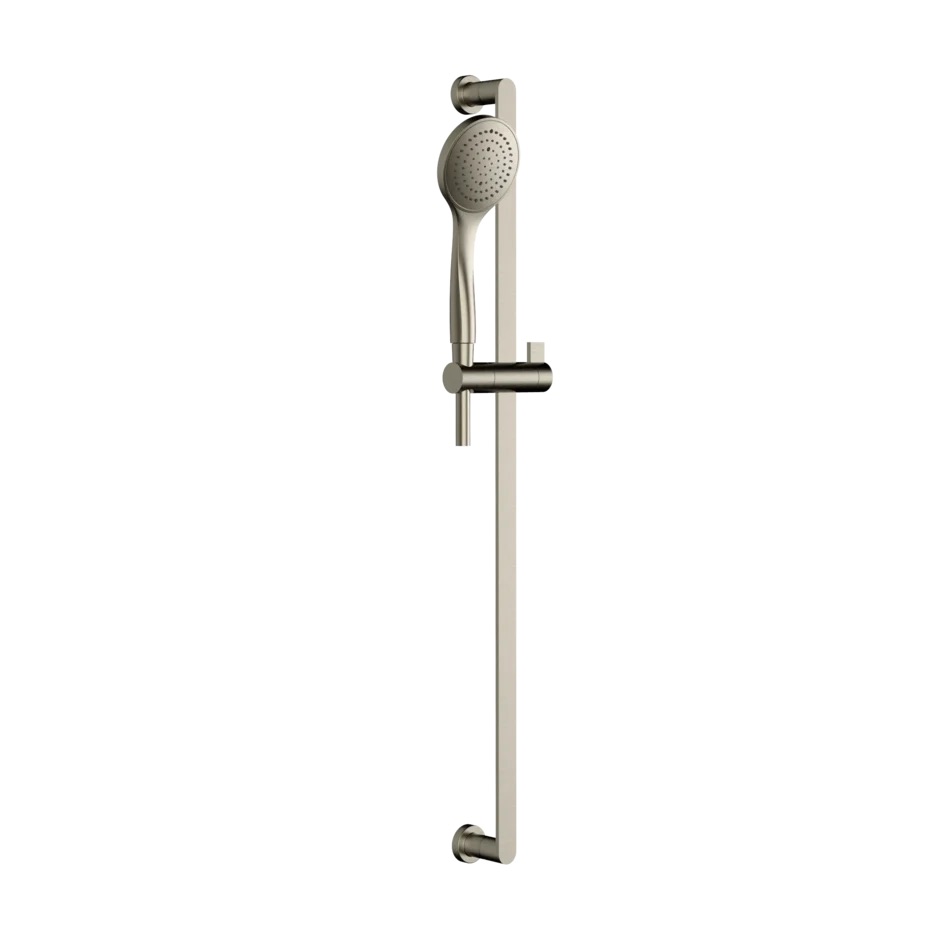 Glissière Design EMPORIO 80 cm, avec douchette à main Diam. 100 mm et tuyau de douche 150 cm, Finox