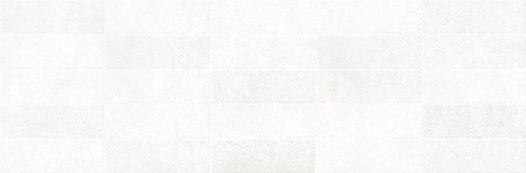Faïence Ascona Blanc Brick 3D 250x760x9.0 mm - structuré - rectifié - mat - 1.14 m2 - 14.28 kg/m2 - 61.56 m2/palette