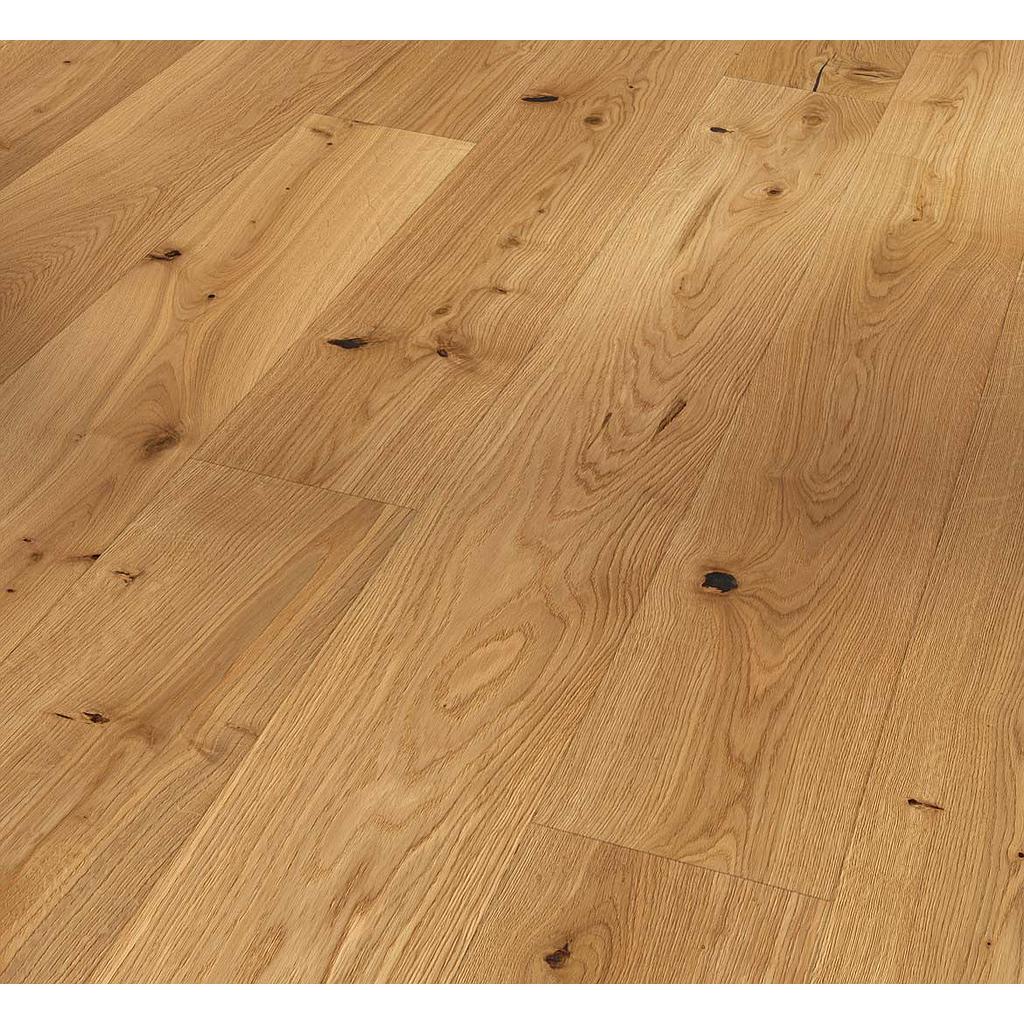 Parquet 3plis 3060 Rustique- chêne vernis mat 1 frise monol.mini-chf- 2200x185x13 - 3.663m2/cart. - 117.216m2/pal. - 8kg/m2