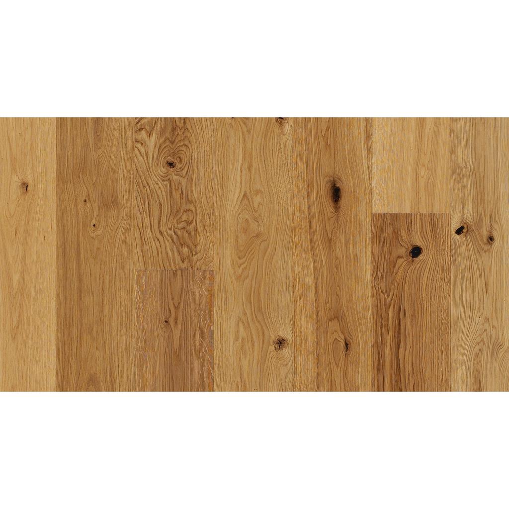 Parquet 3plis Rustique- chêne huilé nat. plus Texture douce monol.mini-chf- 2200x185x13 - 3.663m2/cart. - 117.216m2/pal. - 8kg/m2