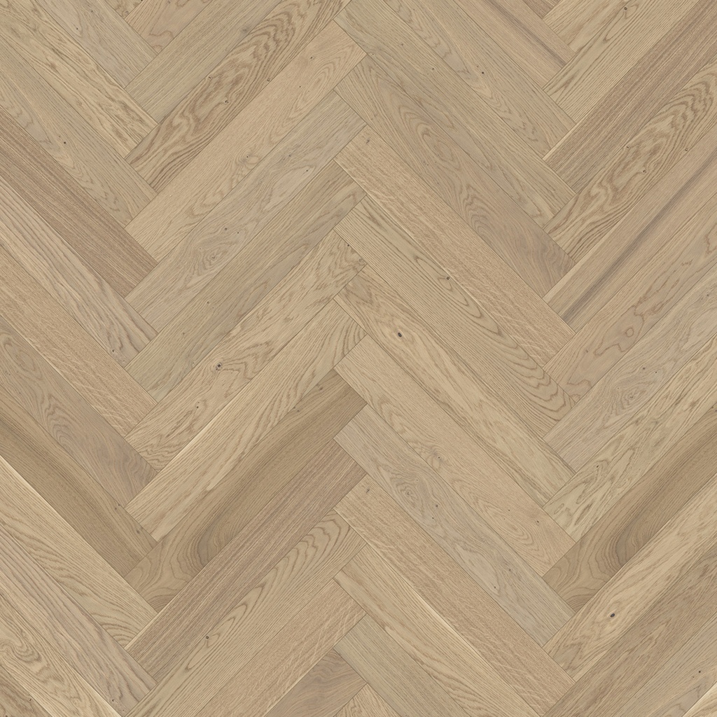Parquet 3plis Trendtime 3 (pose à bâton rompu) Living- chêne cream verni mat 1 frise monol.mini-chf- 570x95x10.5 - 1.083m2/cart. - 38.988m2/pal. - 5kg/m2