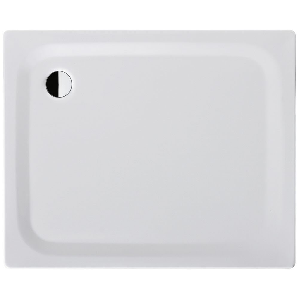 Receveur de douche 90 x 110 x 2,5 cm SUPERPLAN CLASSIC, acier isolation phonique trou d'écoulement D 90 mm, standard, blanc
