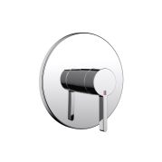 Mélangeur de douche BEVO UP set de montage final, plaque de recouvrement D 17 cm sans corps à encastrer 39.999.900.931 / 39.999.910.931, groupe acoustique I, chromeline