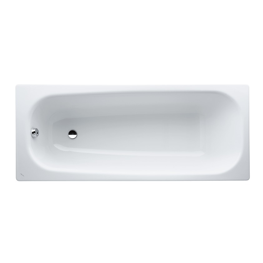 Baignoire MODERNA PLUS 160 x 70 x 39,5 cm, acier isolation phonique, standard, blanc