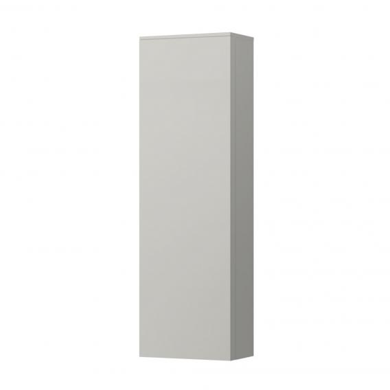 Armoire haute KARTELL BY LAUFEN, 40,0 x 130,0 x 27,0 cm 1 porte, 4 tablettes charnière à gauche, Tip-On, standard, gris clair