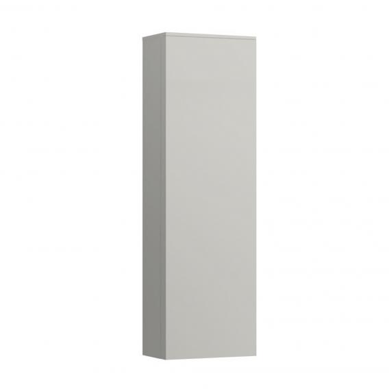 Armoire haute KARTELL BY LAUFEN, 40,0 x 130,0 x 27,0 cm 1 porte, 4 tablettes charnière à droite, Tip-On, standard, gris clair