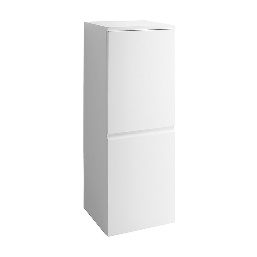 Armoire haute LAUFEN PRO S 35,0 x 100,6 x 33,5 cm 1 porte, 2 tablettes en verre charnière à gauche, blanc brillant