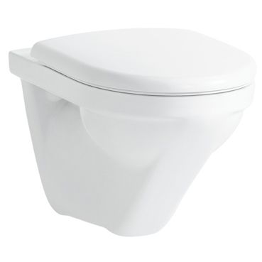Cuvette murale MODERO UP rimless, céramique pour chasse d'eau à encastrer, standard, blanc