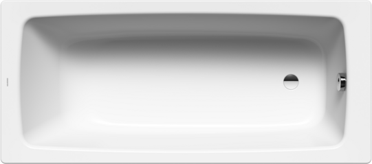 Baignoire 170 x 70 x 41 cm, CAYONO acier isolation phonique, standard, blanc