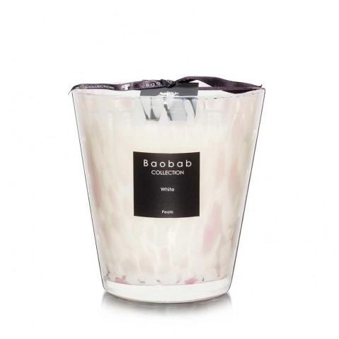 BAOBAB Candle Max 16 White Pearls