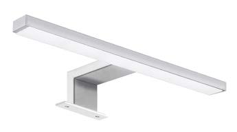 Applique WIN DUE, LED L30.3xH3.7xP11.4 cm surface chromé, IP 44, 189 Lumen, 4000°K