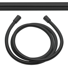 Tuyau de douche 150 cm, 1/2", métallique, noir mat