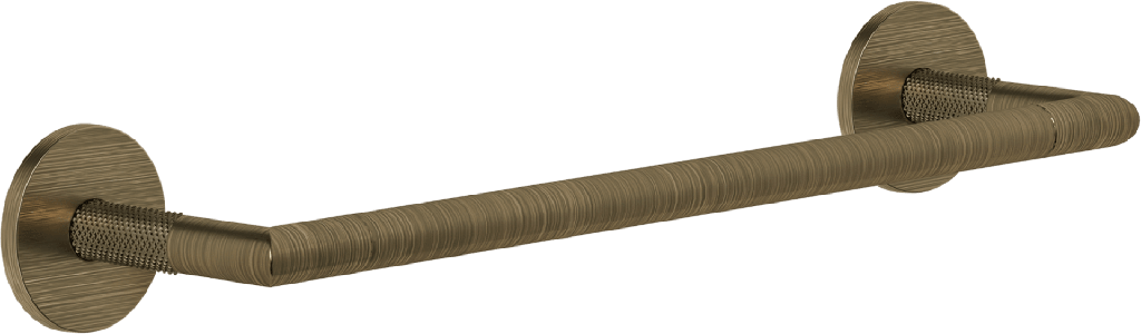 Barre à linge 30 cm GESSI  "ANELLO", 713 Antique Laiton PVD