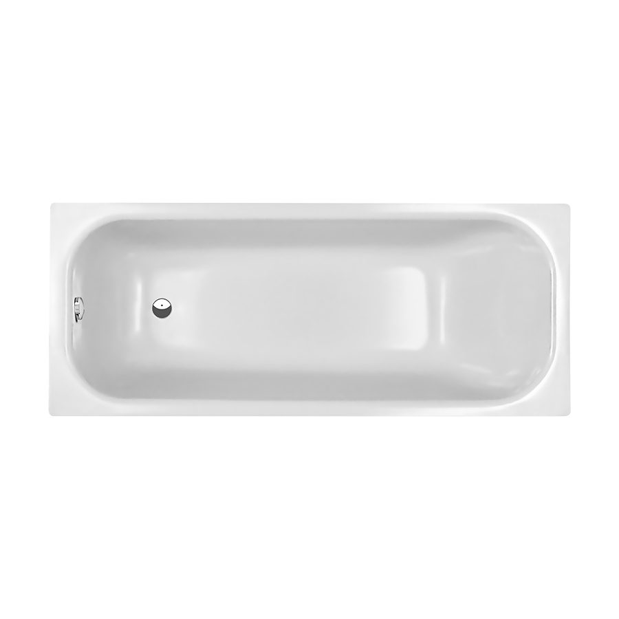 Baignoire Norm Classic 170 x 70 x 45 cm, acier isolation phonique, standard, blanc