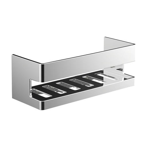 [1690C0834] Corbeille de douche 225x92x86 mm, avec fixation masquée murale, inclus matériel de fixation, amovible, chromé