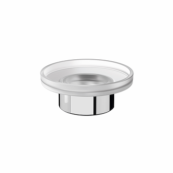 [1690C0872] Porte-savon MITO à poser, avec coupelle en verre satiné, chromé
