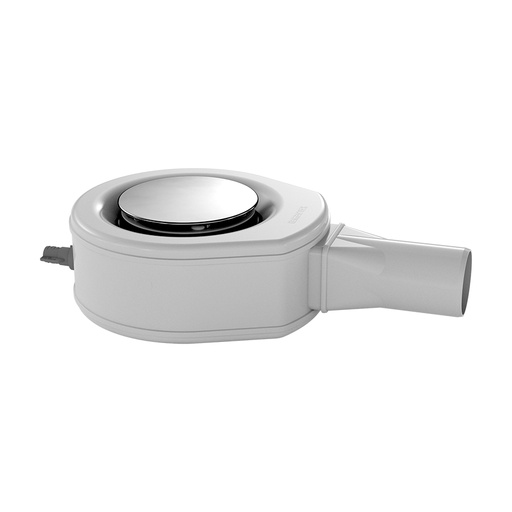 [1614C0661] Garniture d'écoulement KA 90 (Mod. 4103) avec raccordement contre les infiltrations d'eau débit 0,9 l/s, piège à eau 50 mm, chromé
