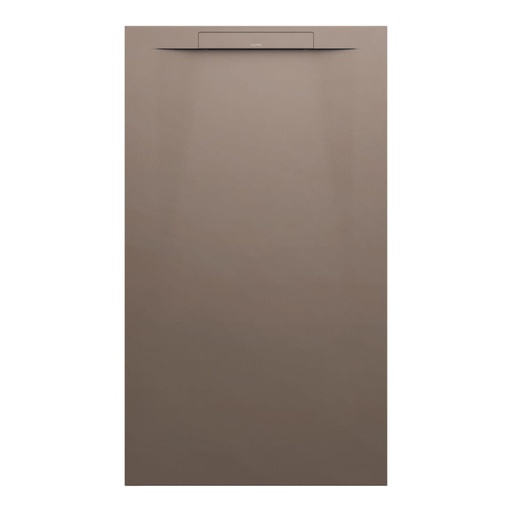 [1620C1823] Receveur de douche Pro S 140 x 80 x 3,2 cm Marbond, extra-plat écoulement linéaire antidérapant, également adapté pour montage à fleur, standard, Caffè mat