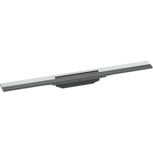 [1620C1883] Rigole de douche RAINDRAIN FLEX 80 cm, recouvrement design insert amovible raccourcissable pour montage libre, sans corps à encastrer 01000180/01001180/01002180, chromé