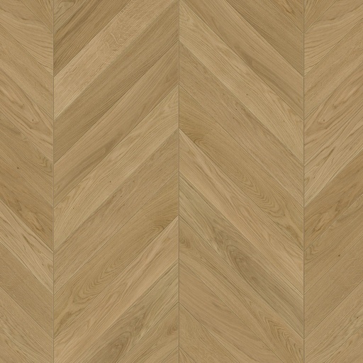 [1411C0285] Parquet 3plis Trendtime 10 Chevron 45° (point de Hongrie) - Natur- chêne Natur vernis mat - 1 frise monol.mini-chf-610x90x15mm-CU: 3.5mm - raine-crêté - 0.878 m2/cart. - 42.163m2/palette - 8.69 kg/m2
