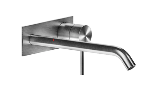 [1621C2311] Mélangeur mural Gessi 316 Flessa UP Mélangeur mural GESSI 316 FLESSA UP, set de montage finale, S 200 mm, plaque de recouvrement 165 x 65 mm, sans corps à encastrer 712 567, couleur Finox
