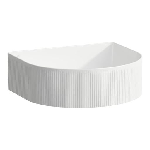 [1624C0802] Lavabo à poser Sonar 36,5 x 41 cm, SaphirCéramique avec texture sans trop-plein, sans trou robin., standard, blanc