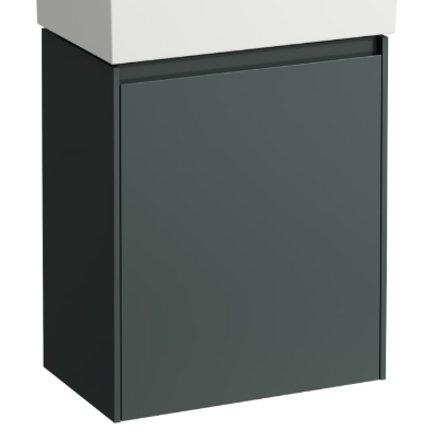 [1616C4303] Élément inférieur LANI FOR KARTELL 43,5 x 51,5 x 27 cm armoire de tablette, 1 porte charnière à droite pour lave-mains H815334, H815335 - 266 Gris trafic