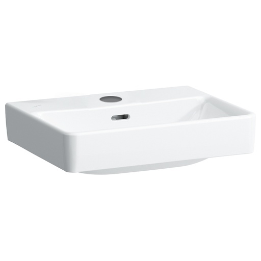 [1624C0044] Lavabo PRO S 55 x 46,5 cm, céramique pour meuble suspendu, avec trop-plein, 1 trou robin., standard, blanc