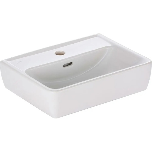 [1624M0048] Lave-mains PRO 45 x 34 cm, céramique, avec trop-plein, 1 trou robin., standard, blanc