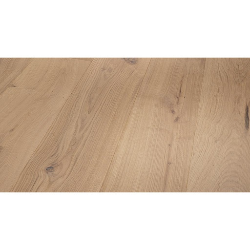 [1411C0123] Parquet 3plis 3060 Rustique- chêne Huil.nat.blc pl 1 frise monol.mini-chf- 2200x185x13 - 3.663m2/cart. - 117.216m2/pal. - 8kg/m2
