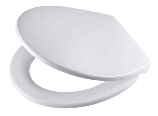 [1625C0208] Siège de WC SALVADOR 40,5-46 x 37 cm en polypropylène avec abaissement automatique, blanc