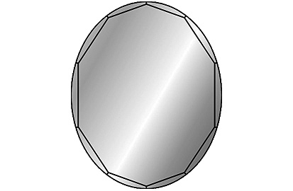 [1617C0351] Miroir INDA TRASIMENO BY GREY L 60,0 x H 80,0 cm