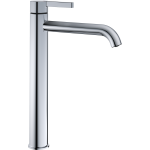 [1621S0853] Mélangeur de lavabo BEVO S 195 mm, goulot fixe H jusqu'à aérateur 242 mm H levier ouvert 364 mm sans vidage, tuyaux de raccordement flexibles 3/8" groupe acoustique NT, chromeline