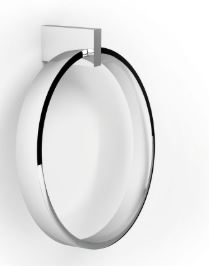 [1690C0543] Porte-serviette anneau, LAPIANA, H22 x L20 x P9.5 cm, chromé brillant