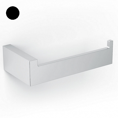 [1690C0550] Porte-papier WC, sans couvercle, LAPIANA, H3.5 x L14 x P7 cm, chromé noir mat