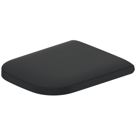 [1625C0177] Siège de WC HAPPY D.2 avec couvercle, amovible abaissement automatique SoftClose, charnières acier inoxydable, anthracite mat