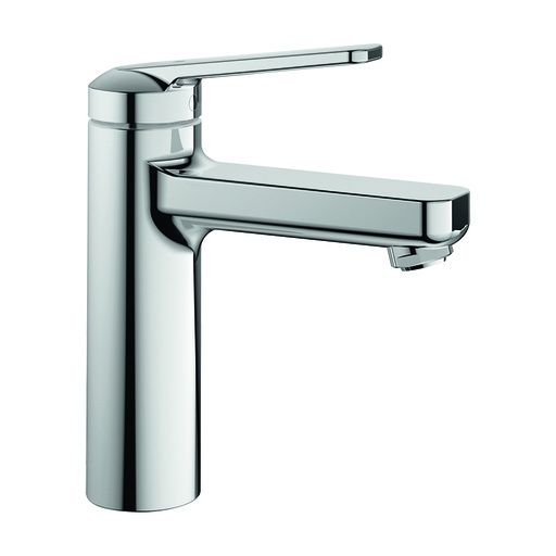 [1621C0396] Mélangeur de lavabo DOMO 6.0 S 125 mm, goulot fixe sans vidage, groupe acoustique I, chromeline