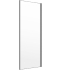 [1613H0145] Cloison latérale S400Plus pour porte battante simple 88-90 cm, H 200 cm, inclus traverse, verre véritable clair, argent poli